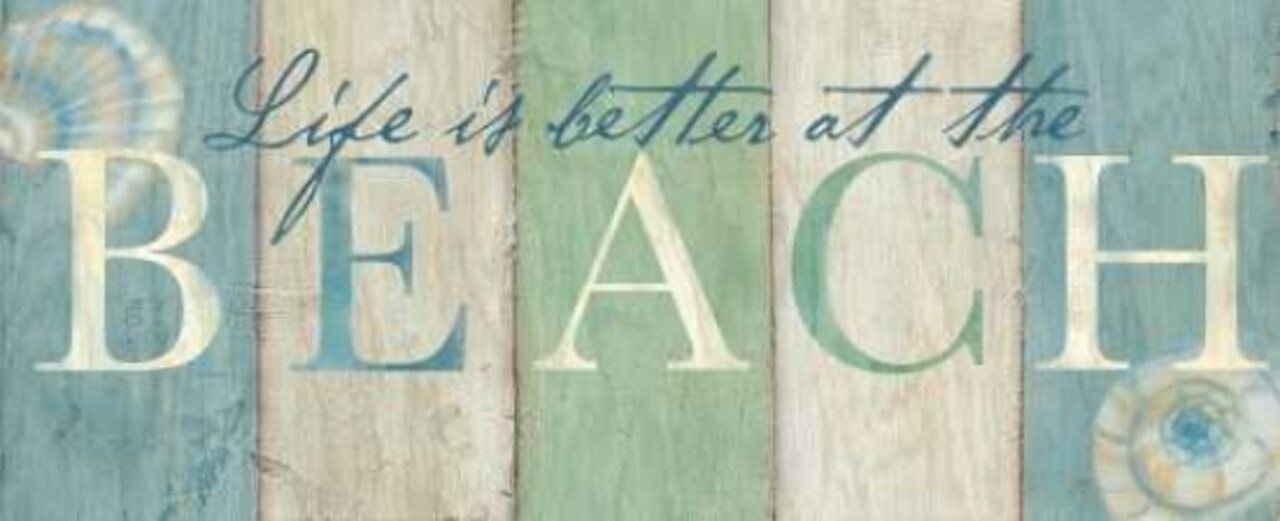 Beach Sentiment Signs I Poster Print by Cynthia Coulter - Item # VARPDXRB9378CC